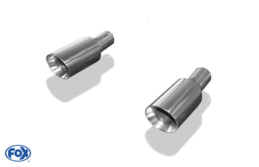 FOX Renault Laguna III Coupe Endrohrpaar passend auf original Endschalldämpfer - 1x90 Typ 25 rechts/links