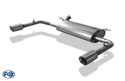 FOX Renault Laguna III Coupe Endschalldämpfer Ausgang rechts/links - 1x90 Typ 25 rechts/links
