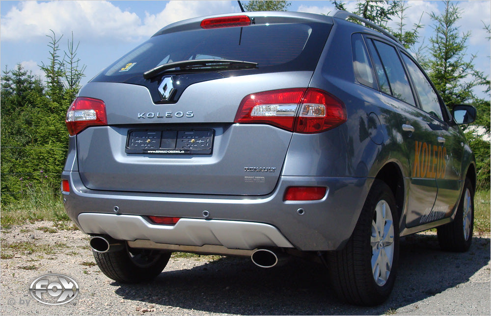 FOX Renault Koleos Diesel Endschalldämpfer quer Ausgang rechts/links - 140x90 Typ 44 rechts/links