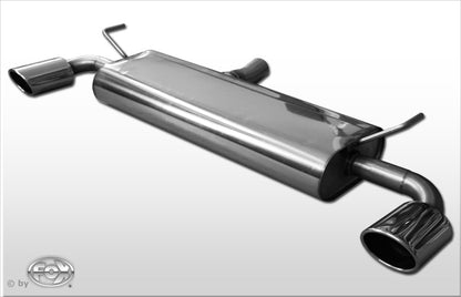 FOX Nissan Qashqai Benzin Endschalldämpfer quer Ausgang rechts/links - 115x85 Typ 44 rechts/links