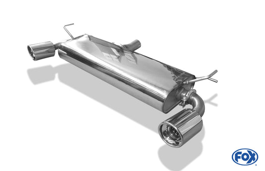 FOX Renault Koleos Diesel Endschalldämpfer quer Ausgang rechts/links - 1x100 Typ 17 rechts/links