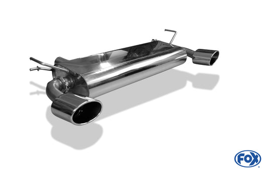 FOX Renault Koleos Diesel Endschalldämpfer quer Ausgang rechts/links - 140x90 Typ 44 rechts/links