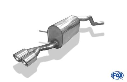 FOX Renault Captur Endschalldämpfer einseitig - 2x76 Typ 16