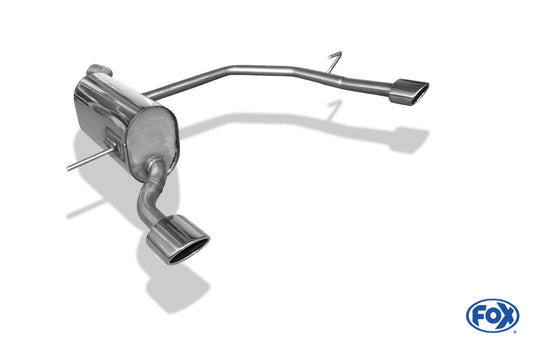 FOX Renault Captur Endschalldämpfer Ausgang rechts/links - 106x71 Typ 32 rechts/links