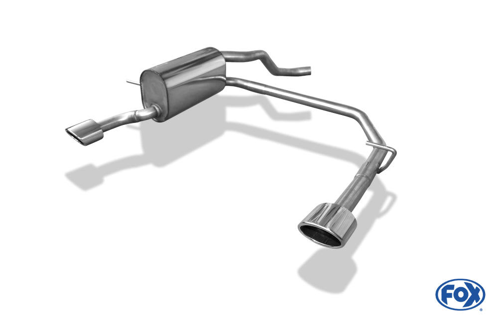 FOX Renault Captur Endschalldämpfer Ausgang rechts/links - 106x71 Typ 32 rechts/links