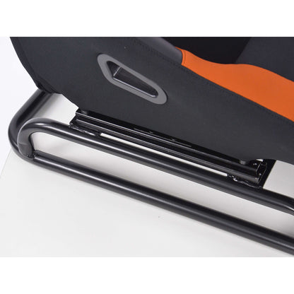 FK Gamesitz Spielsitz Rennsimulator eGaming Seats Estoril schwarz/orange