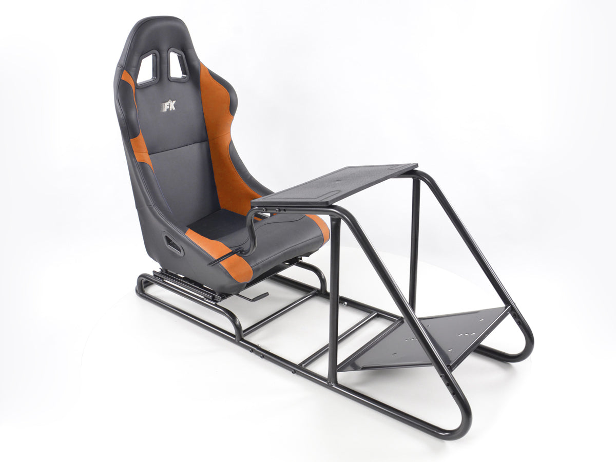 FK Gamesitz Spielsitz Rennsimulator eGaming Seats Estoril schwarz/orange