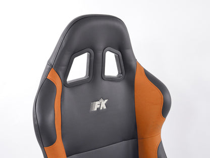 FK Gamesitz Spielsitz Rennsimulator eGaming Seats Estoril schwarz/orange