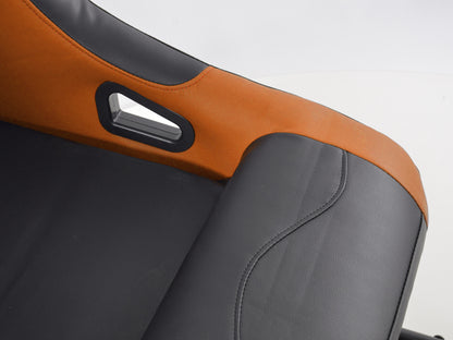 FK Gamesitz Spielsitz Rennsimulator eGaming Seats Estoril schwarz/orange