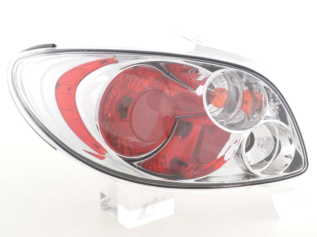 Rückleuchten Set Peugeot 206  98 - chrom