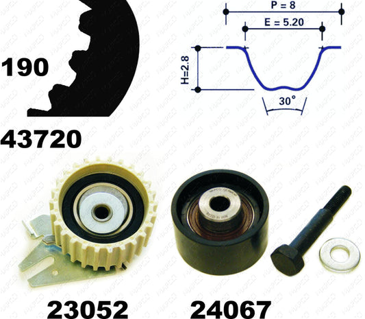 MAPCO Zahnriemensatz 23720