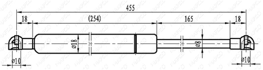MAPCO Gasfeder, Koffer-/Laderaum 91000