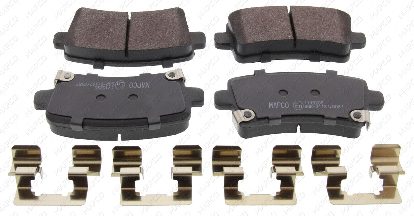 MAPCO Bremsbelagsatz, Scheibenbremse Hinterachse  6860