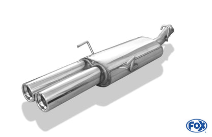 FOX Saab 900 II Endschalldämpfer - 2x80 Typ 13