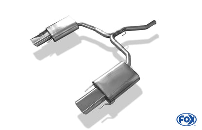 FOX Saab 9-3 - YS3 Limousine/ Cabriolet Endschalldämpfer rechts/links - 150x70 Typ 53 rechts/links