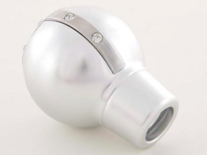 Schaltknauf Aluminium mit Kristallen, Oberfläche chrom