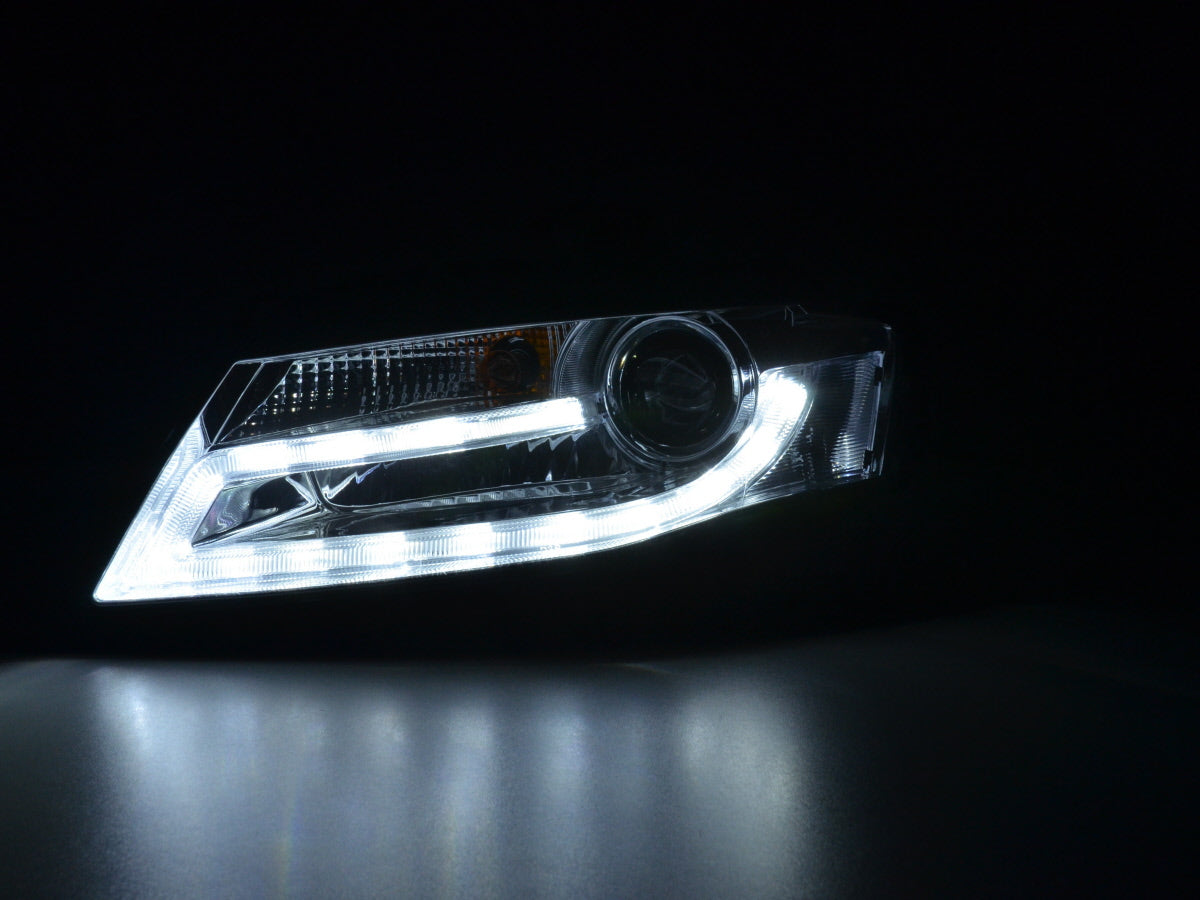 Scheinwerfer Set Daylight LED Tagfahrlicht Audi A4 ab  2008 chrom
