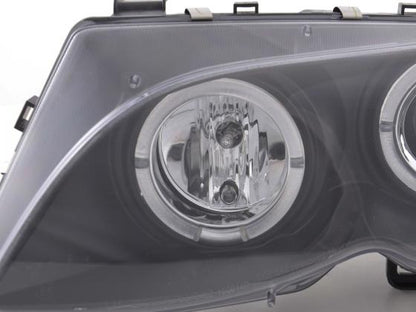 Scheinwerfer Set BMW 3er E46 Limo/Touring Bj. 02-05 schwarz