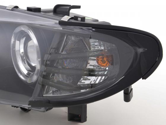 Scheinwerfer Set BMW 3er E46 Limo/Touring Bj. 02-05 schwarz