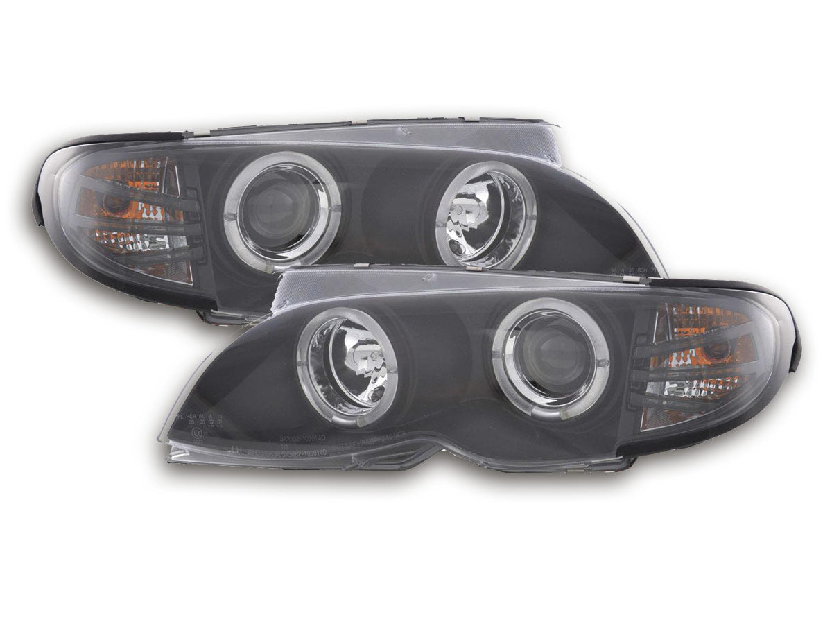 Scheinwerfer Set BMW 3er E46 Limo/Touring Bj. 02-05 schwarz