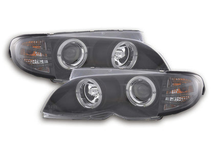 Scheinwerfer Set BMW 3er E46 Limo/Touring Bj. 02-05 schwarz