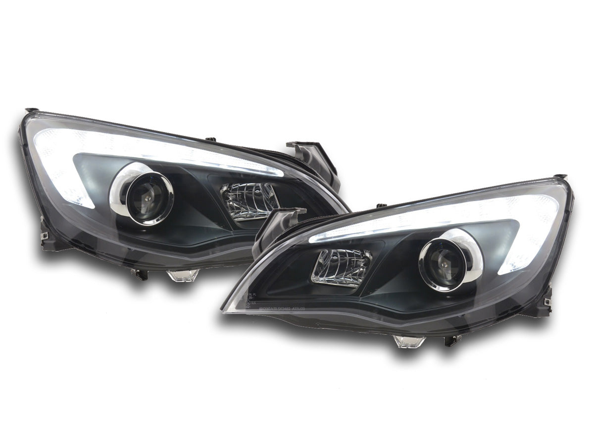 Scheinwerfer Set Opel Astra J 5-türig Bj. 2009-2012 schwarz Asien-Modell