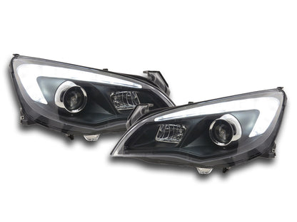 Scheinwerfer Set Opel Astra J 5-türig Bj. 2009-2012 schwarz Asien-Modell