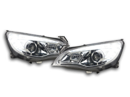 Scheinwerfer Set Opel Astra J 5-türig Bj. 2009-2012 chrom Asien-Modell