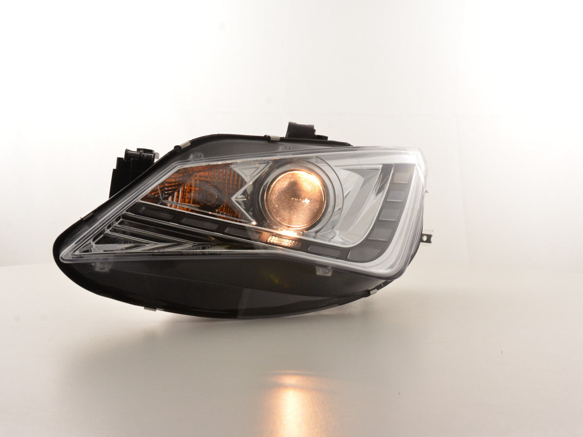 Scheinwerfer Set Daylight LED TFL-Optik Seat Ibiza 6J Bj. ab 2012 chrom