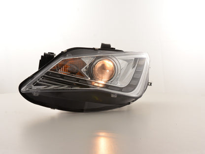 Scheinwerfer Set Daylight LED TFL-Optik Seat Ibiza 6J Bj. ab 2012 chrom