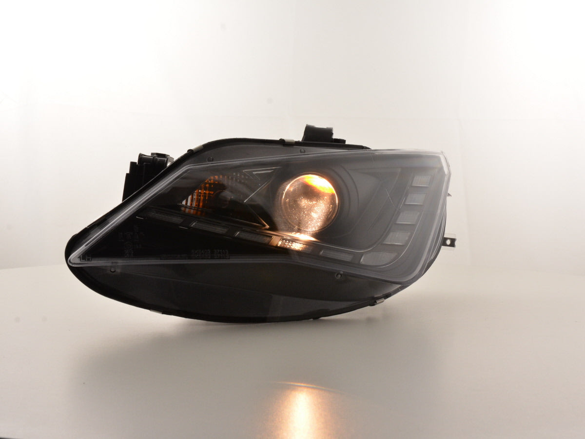 Scheinwerfer Set Daylight LED TFL-Optik Seat Ibiza 6J Bj. ab 2012 schwarz