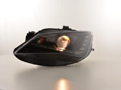 Scheinwerfer Set Daylight LED TFL-Optik Seat Ibiza 6J Bj. ab 2012 schwarz
