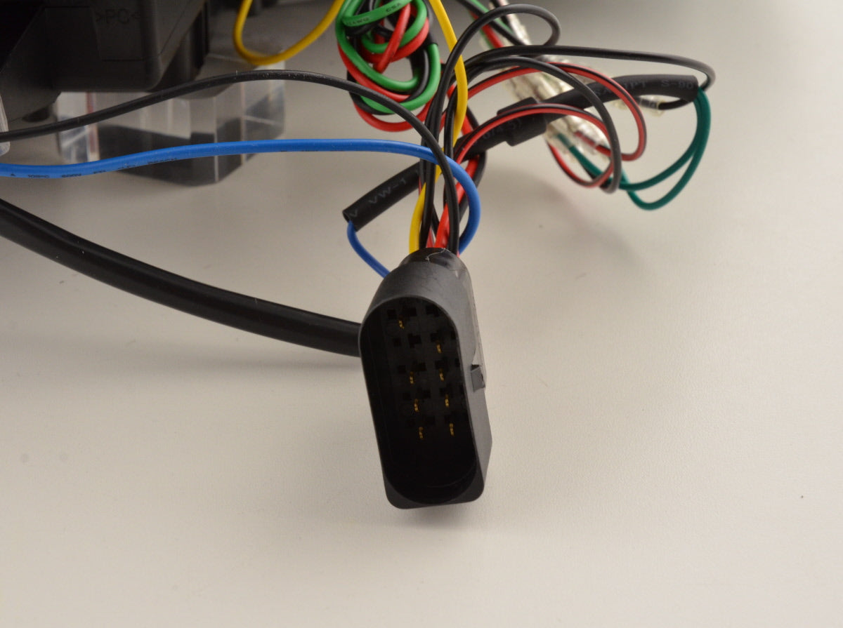 Scheinwerfer Set Daylight LED Tagfahrlicht VW Golf 7 Bj. ab 2012 schwarz/chrom