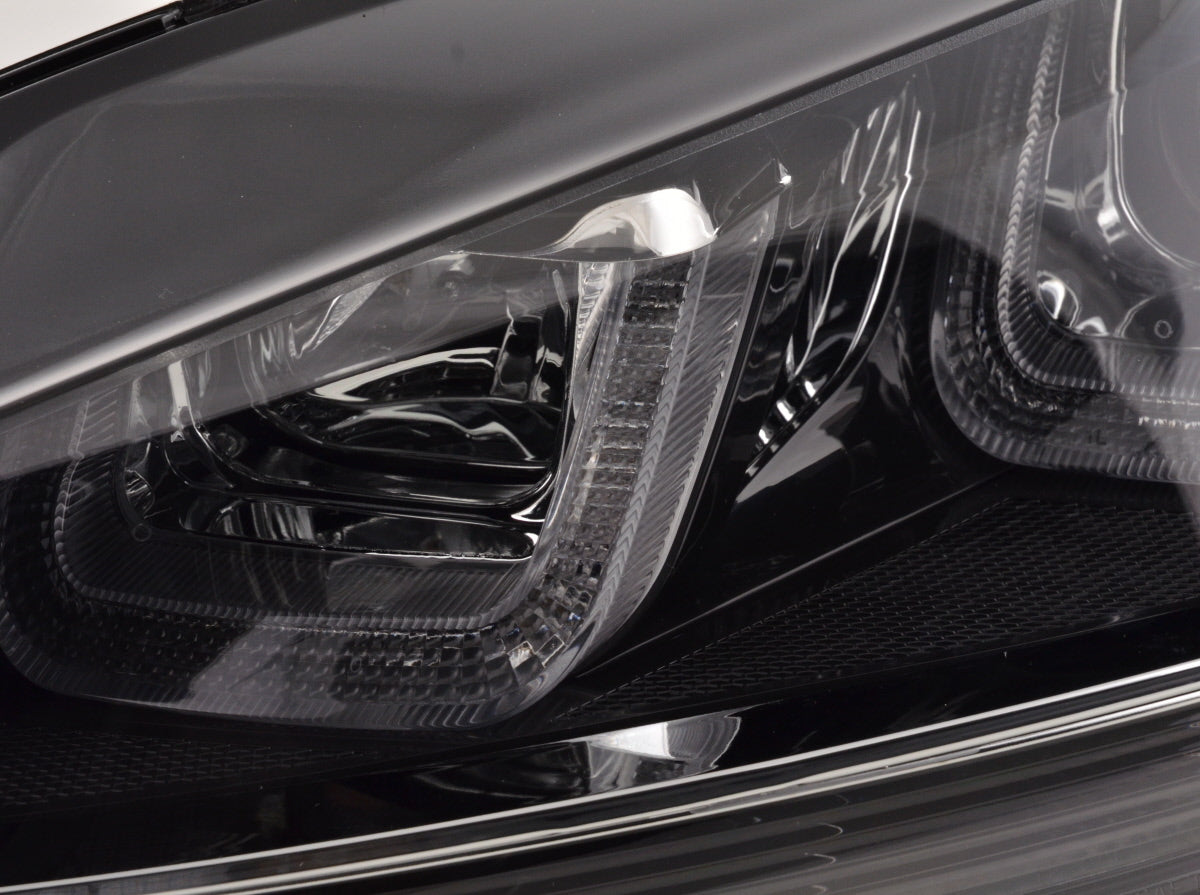 Scheinwerfer Set Daylight LED Tagfahrlicht VW Golf 7 Bj. ab 2012 schwarz/chrom