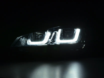 Scheinwerfer Set Daylight LED Tagfahrlicht VW Golf 7 Bj. ab 2012 schwarz/schwarz
