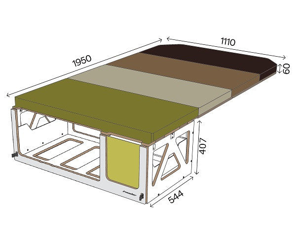 Irmscher Nissan Townstar Schlafmodul in Farbe 57