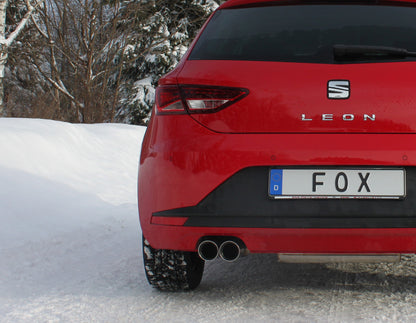 FOX Seat Leon 5F - Starre Hinterachse Endschalldämpfer einseitig - 2x80 Typ 25