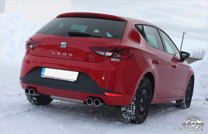 FOX Seat Leon 5F - Einzelradaufhängung Endschalldämpfer Ausgang rechts/links - 2x80 Typ 16 rechts/links