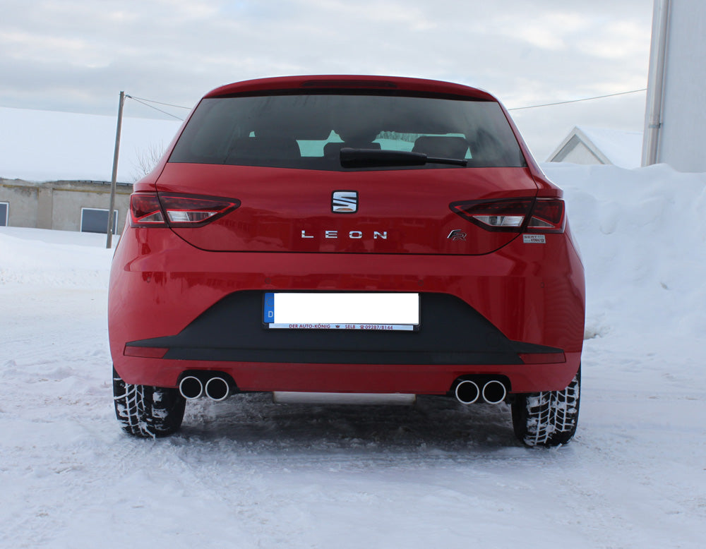 FOX Seat Leon 5F Endschalldämpfer Ausgang rechts/links - 2x80 Typ 16 rechts/links