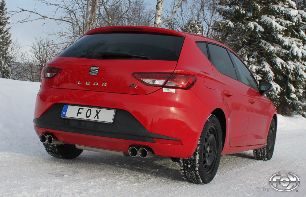 FOX Seat Leon 5F - Einzelradaufhängung Endschalldämpfer Ausgang rechts/links - 2x80 Typ 25 rechts/links