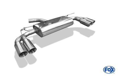 FOX Seat Leon 5F - Einzelradaufhängung Endschalldämpfer Ausgang rechts/links - 2x80 Typ 25 rechts/links