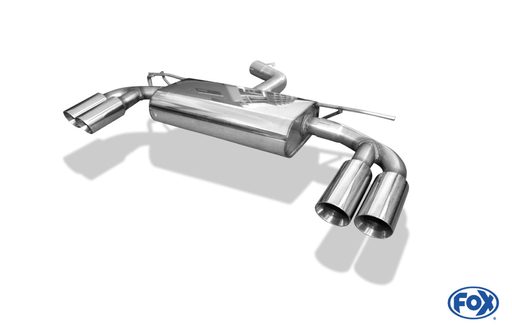 FOX Audi A3 - 8V Limousine "mit S-Line oder S3 Stoßstange" Endschalldämpfer quer Ausgang rechts/links - 2x80 Typ 25 rechts/links