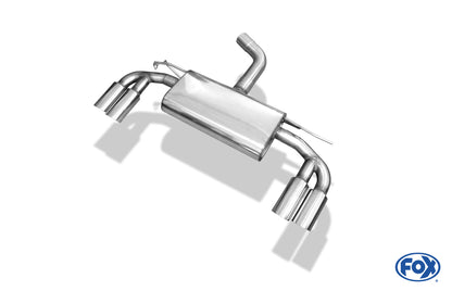 FOX Audi A3 - 8V Limousine "mit S-Line oder S3 Stoßstange" Endschalldämpfer quer Ausgang rechts/links - 2x80 Typ 25 rechts/links