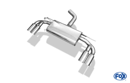 FOX Seat Leon 5F - Einzelradaufhängung Endschalldämpfer Ausgang rechts/links - 2x80 Typ 25 rechts/links