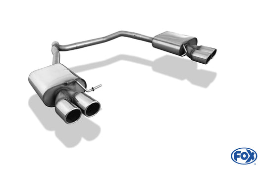 FOX Seat Leon 5F ST - Einzelradaufhängung Endschalldämpfer rechts/links - 2x90 Typ 16 rechts/links