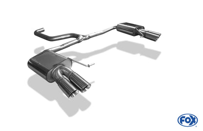 FOX Seat Leon 5F ST - Cupra 300 Endschalldämpfer rechts/links - 2x80 Typ 25 rechts/links