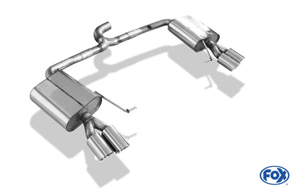 FOX Seat Leon 5F ST 4x4 - Cupra 300 Endschalldämpfer rechts/links - 2x80 Typ 25 rechts/links