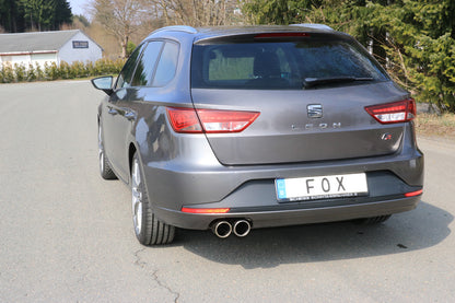 FOX Seat Leon 5F ST - Einzelradaufhängung Endschalldämpfer - 2x90 Typ 16