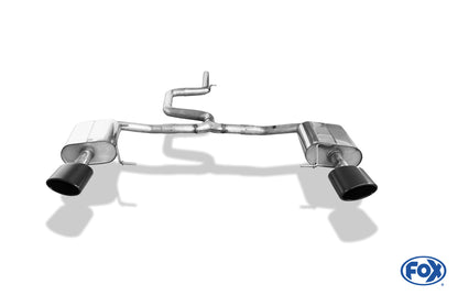 FOX Seat Leon 5F ST - Cupra 290 mit OPF Halbanlage ab OPF Ausgang rechts/links - 160x90 Typ 38 rechts/links Schwarz