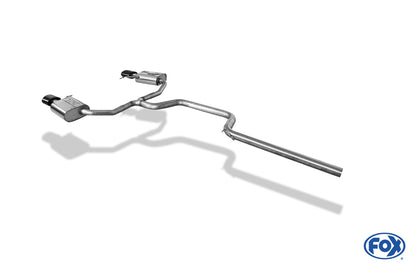 FOX Seat Leon 5F ST - Cupra 290 mit OPF Halbanlage ab OPF Ausgang rechts/links - 160x90 Typ 38 rechts/links Schwarz